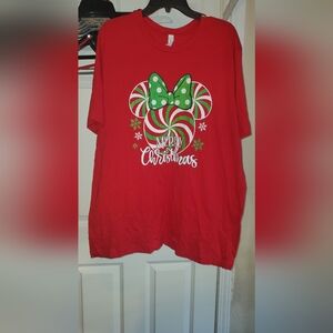 Bella Canvas Red Christmas T shirt 2xl
